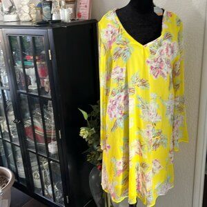 Pink blush chiffon type dress with liner super cute lightweight